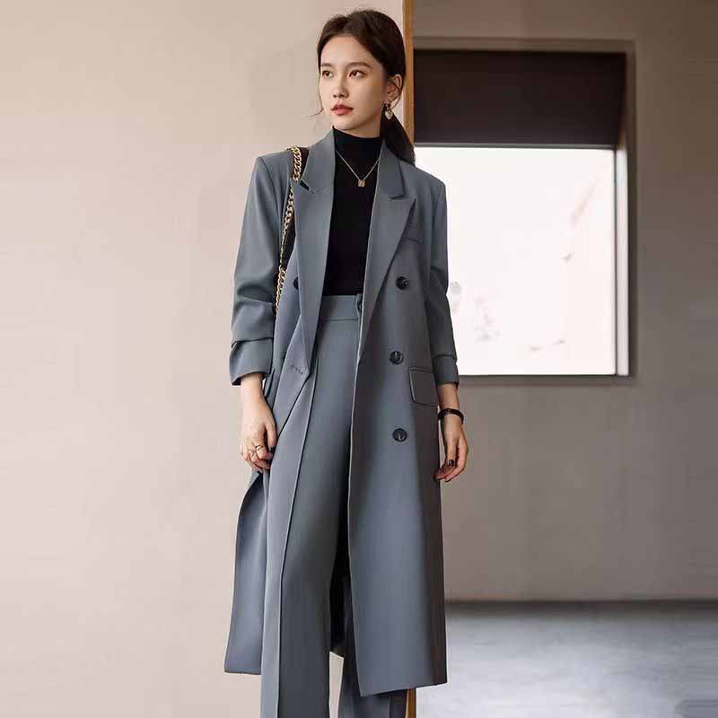 Trench Coat Formal - FANAN Trench lungo elegante da donna