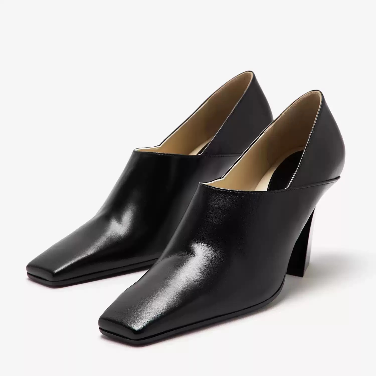 Women Formal Office Wear Shoes - Mocassini con tacco a blocco in
