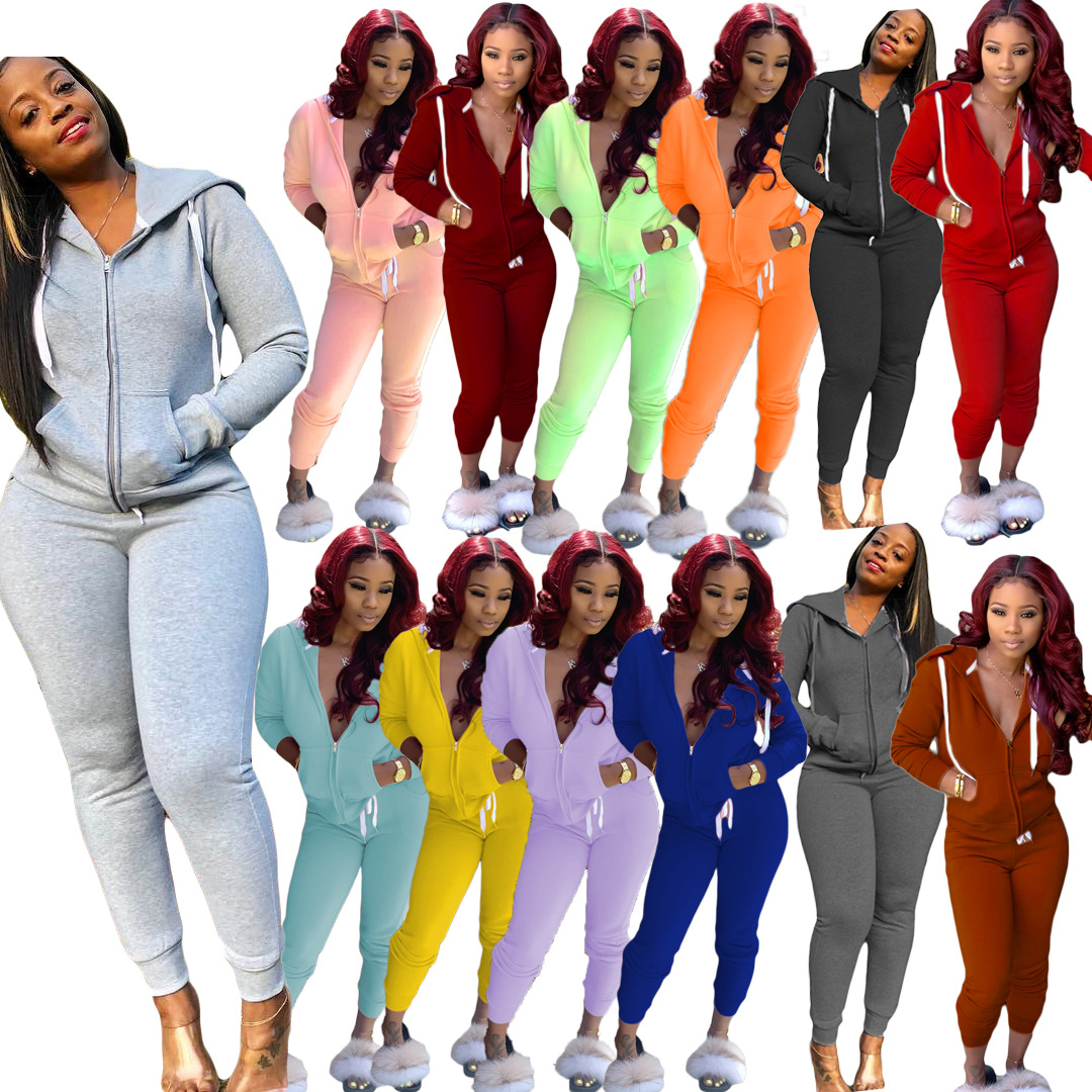 Monochrome Suit Set - Completo Sportivo Due Pezzi in Pile
