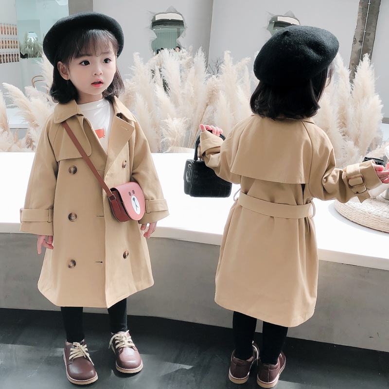 Trench Coat Formal - Trench da bambina primaverile e autunnale