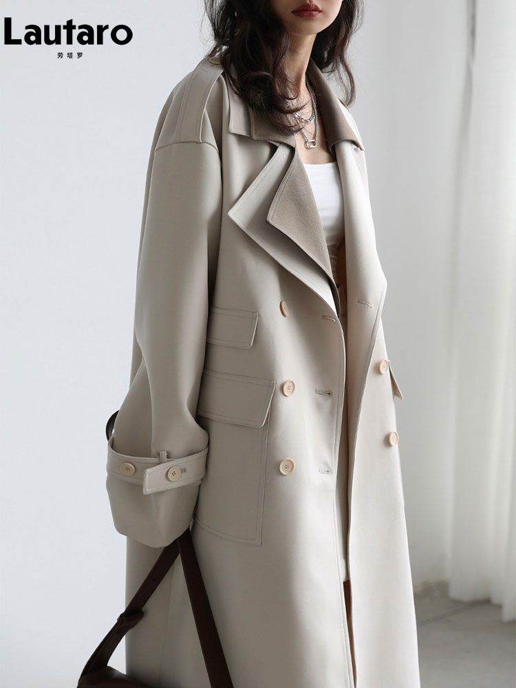 Trench Coat Formal - Cappotto Lungo Patchwork Lautaro Primavera/Autunno per