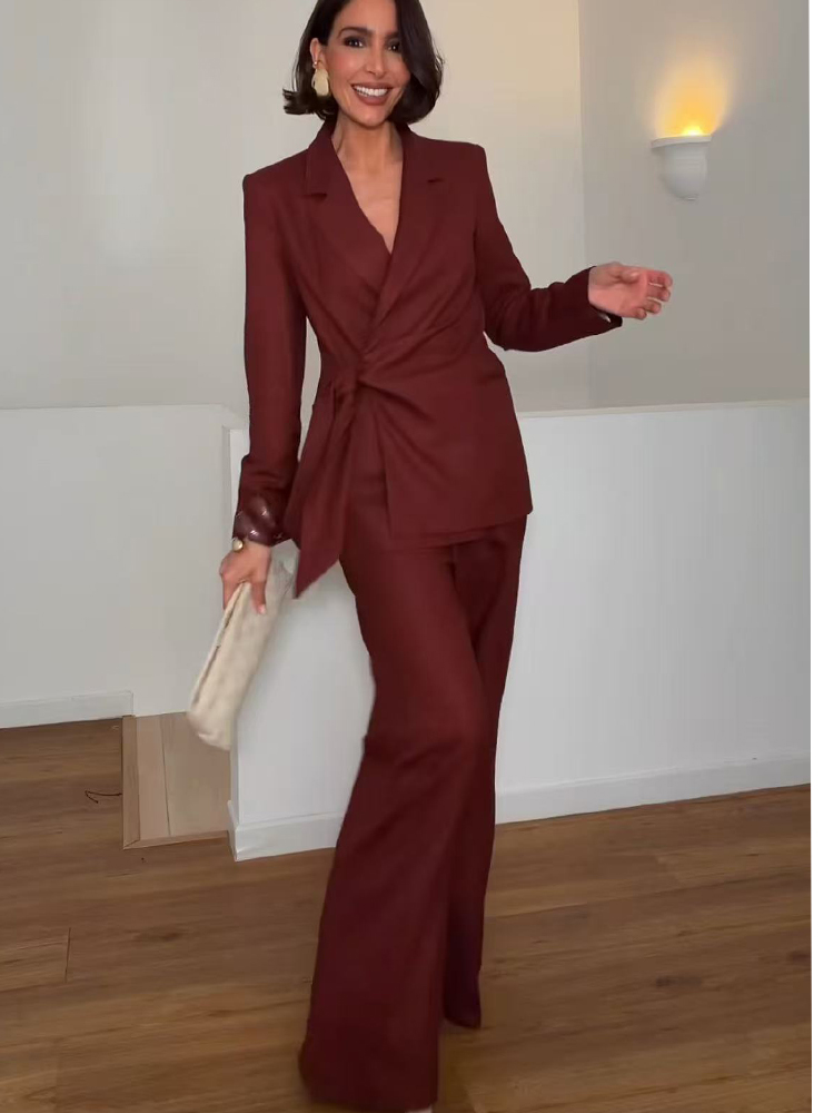 Women Formal Wear Blazer Set - Completo elegante da ufficio per donna,