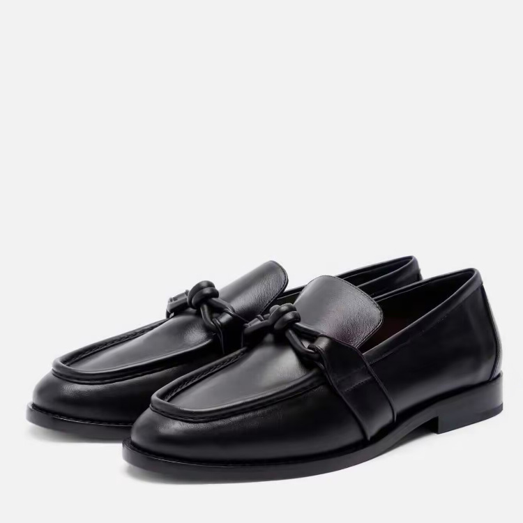 Women Formal Wear Shoes - Mocassini da Donna in Pelle con