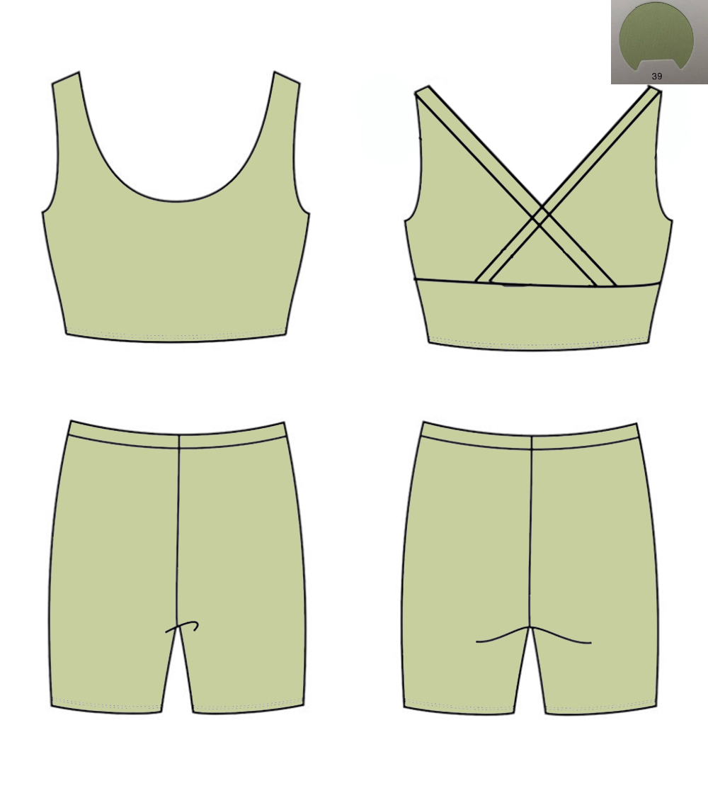 Monochrome Suit Set - Completo Yoga Monocromatico con Top a