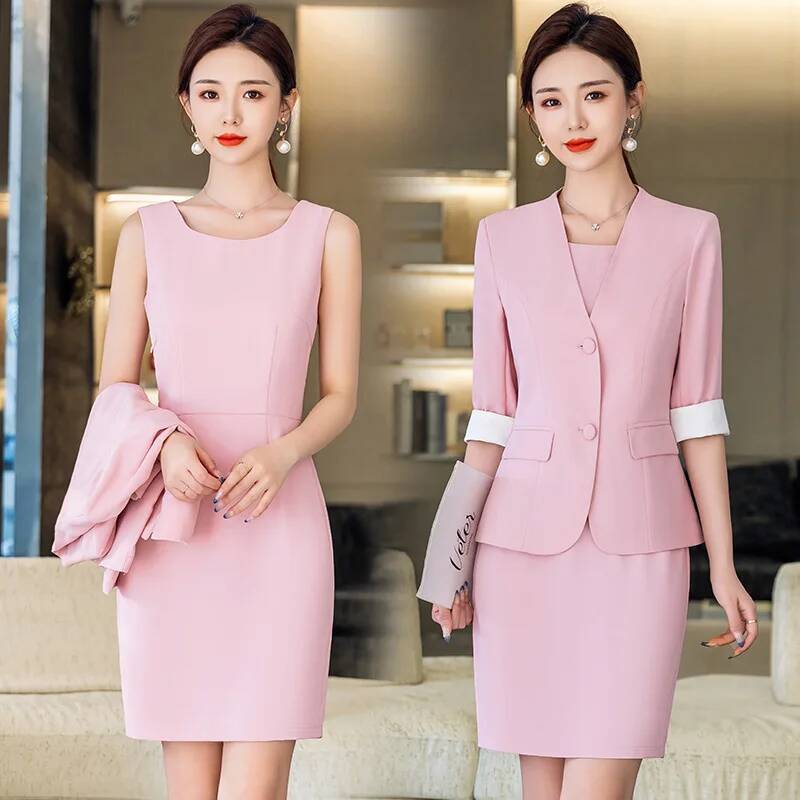 Women Formal Wear Stitching - Taglie forti 5XL Abiti da lavoro