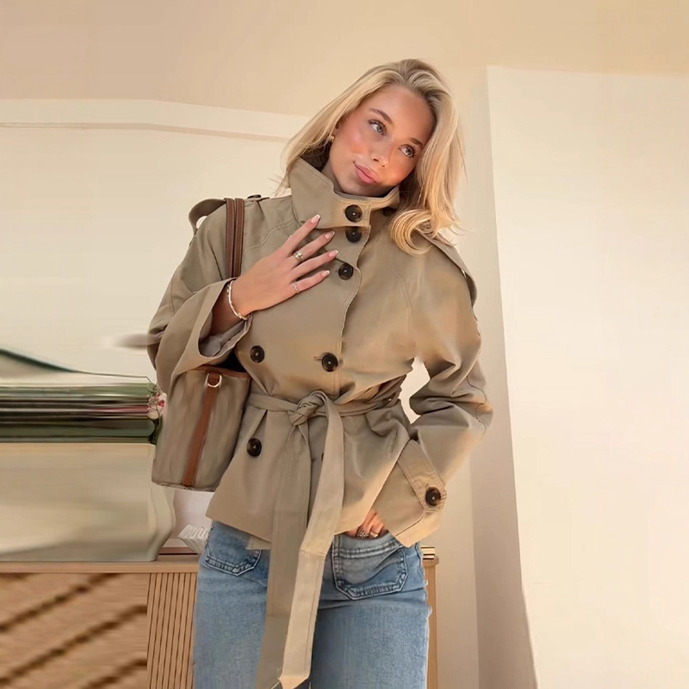 Trench Coat Formal - Cappotto Trench a Doppio Petto da