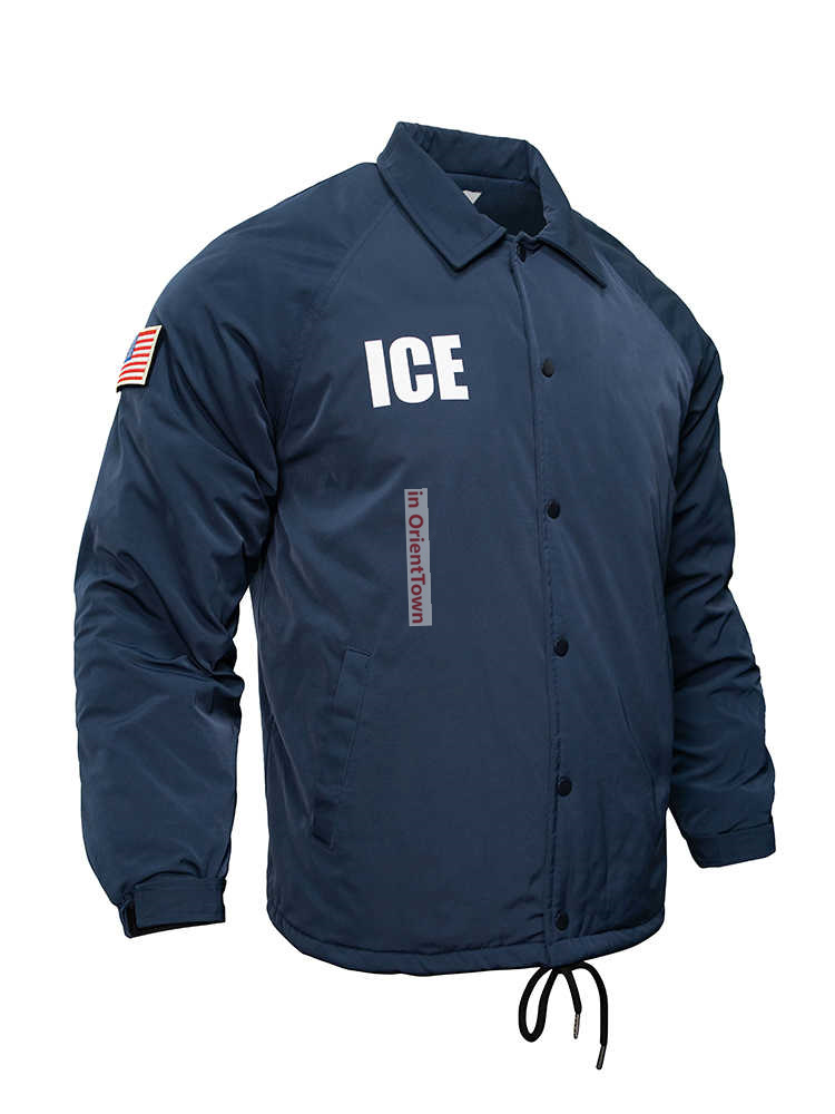 Trench Coat Formal - Giacca Trench ICE Identification, Stile Americano,