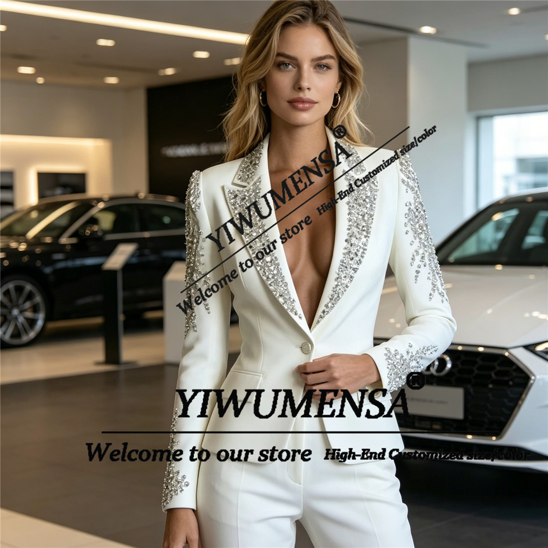Completi di Lusso da Donna 2 P - Women Formal Wear Blazer Set recensione e prezzo