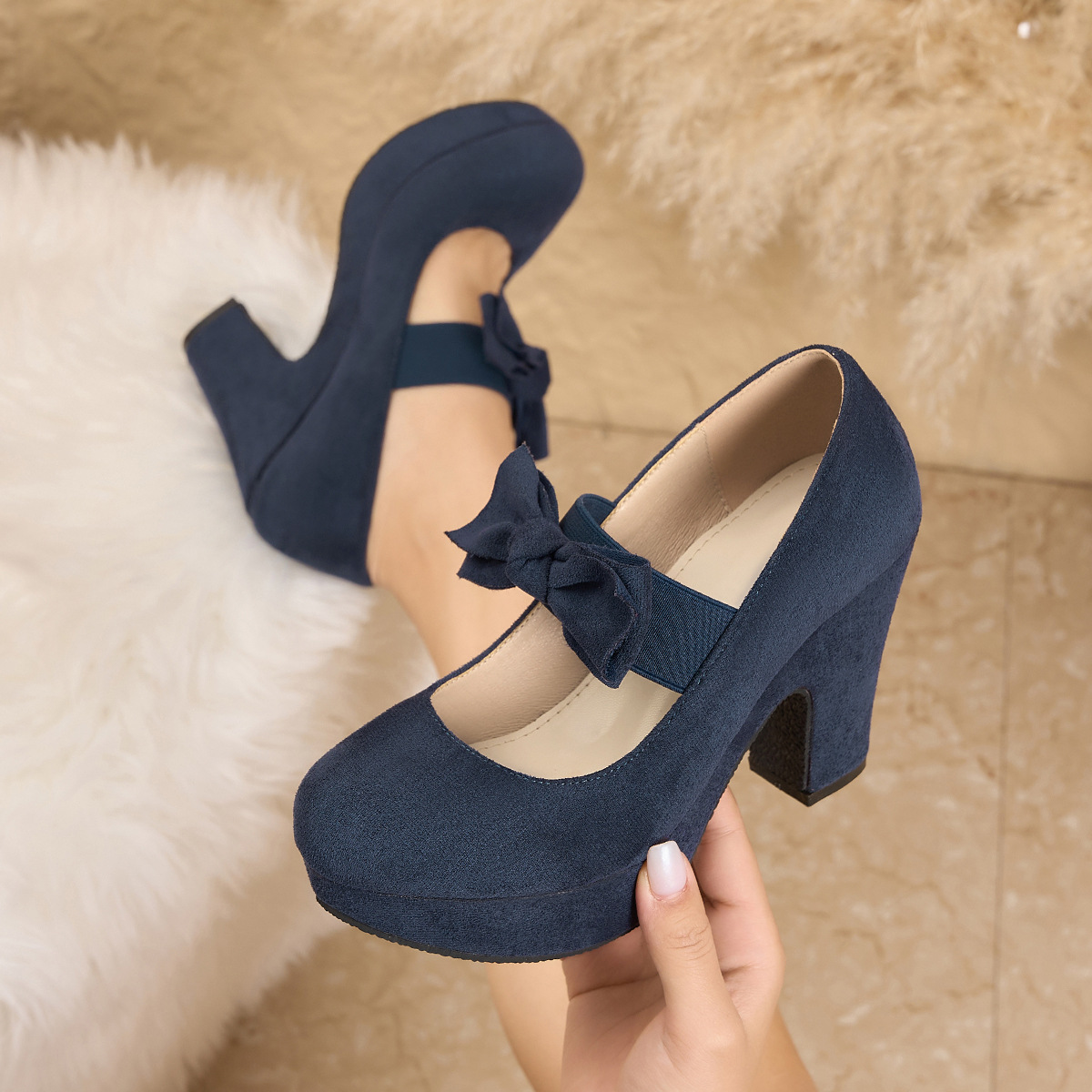 Scarpe Mary Jane con fiocco di - Women Formal Office Wear Shoes recensione e prezzo