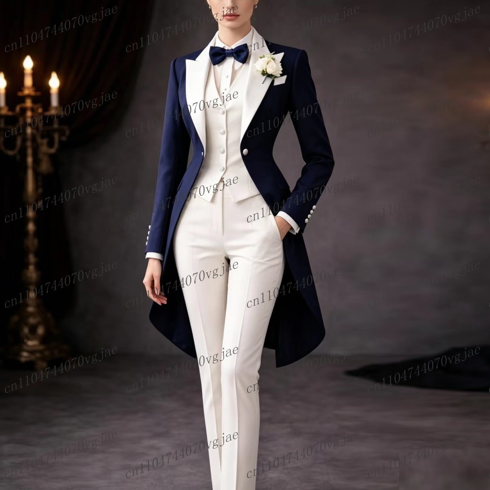 Completo da donna blu navy e b - Women'S Formal Wear Suit recensione e prezzo