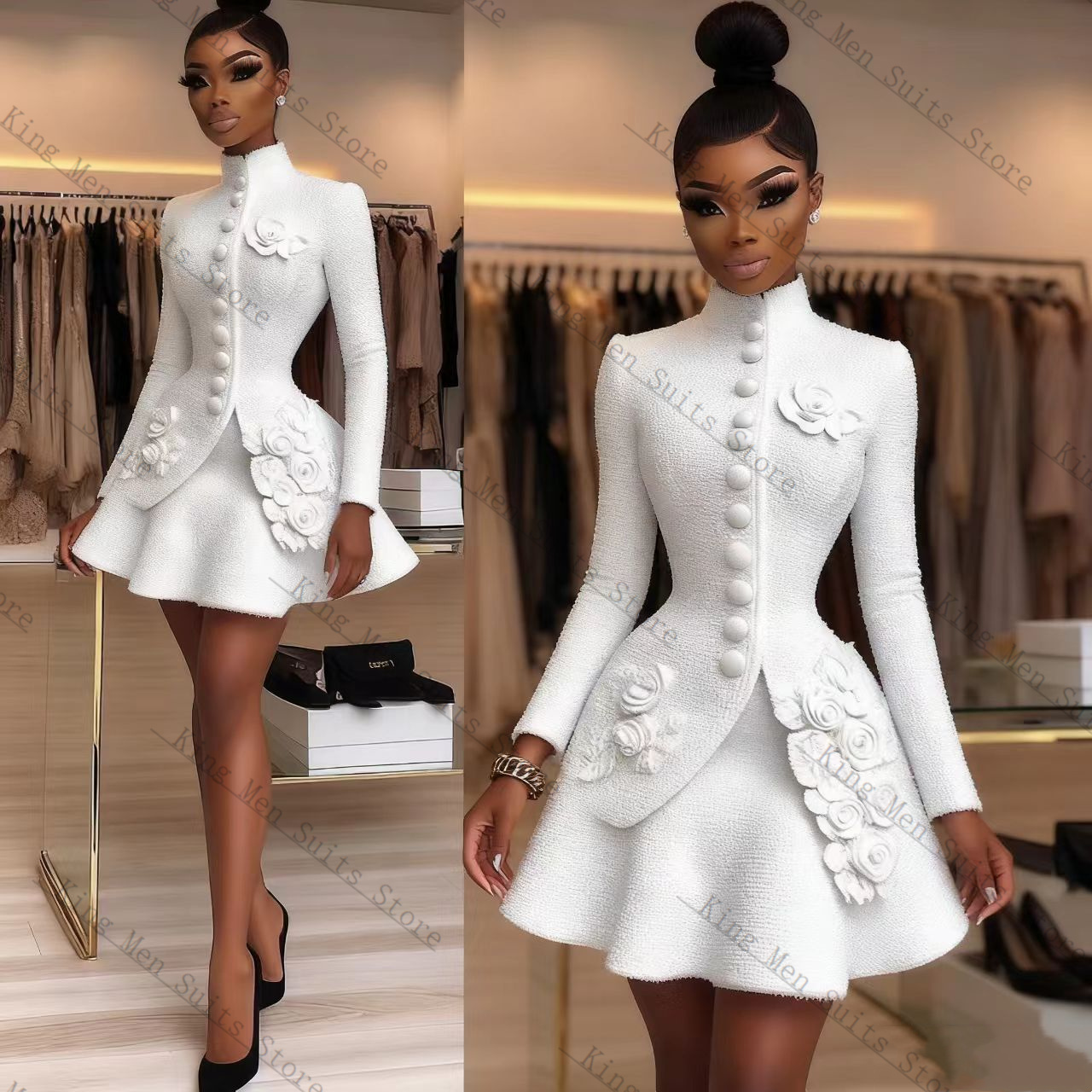 Abito da donna bianco di lusso - Women Formal Wear Blazer Set recensione e prezzo