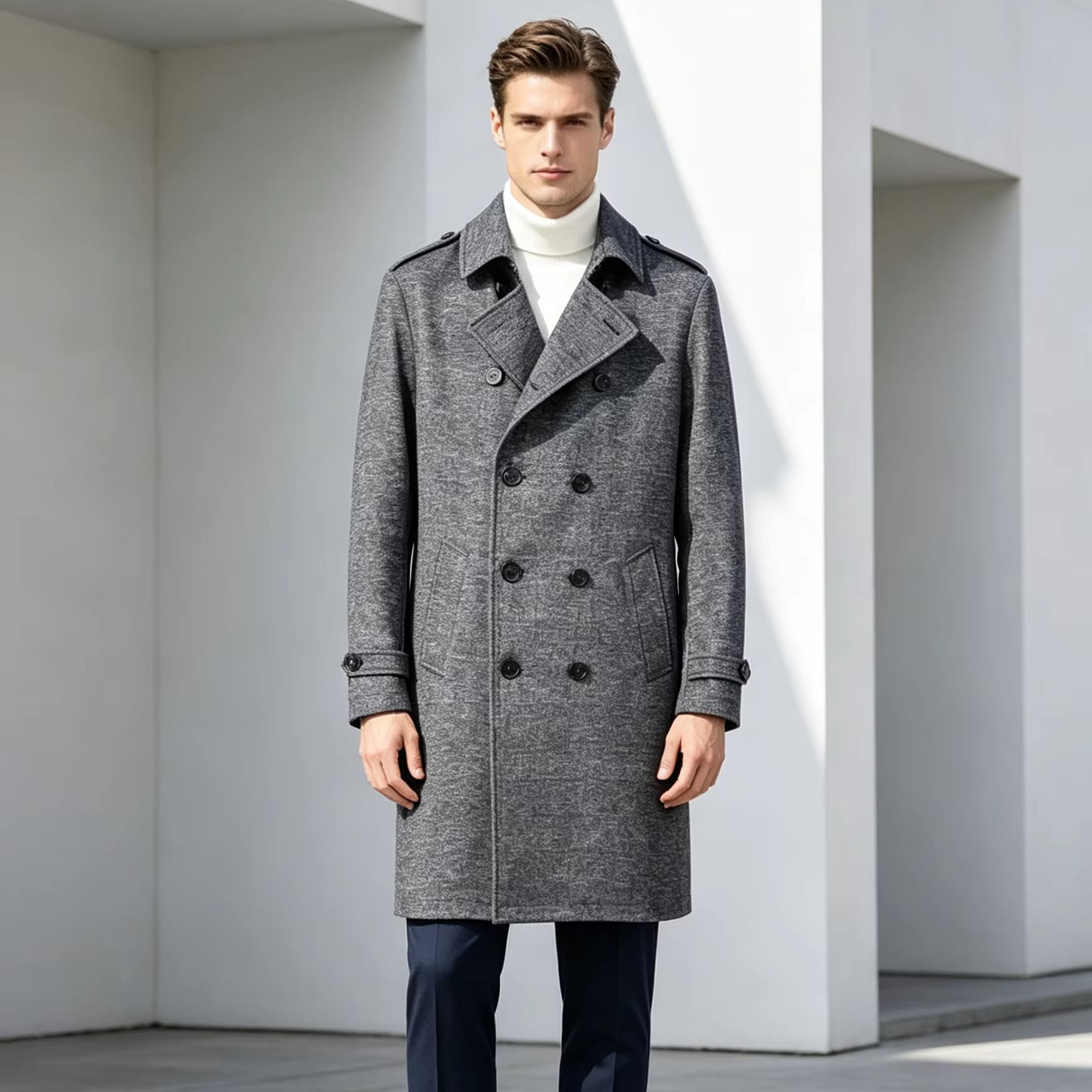 Cappotto Lungo da Uomo 100% Pu - Trench Coat Formal recensione e prezzo