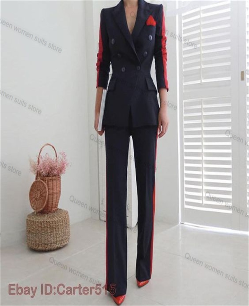Rosso Nero Autunno Vestito Del - Women Formal Wear Blazer Set recensione e prezzo