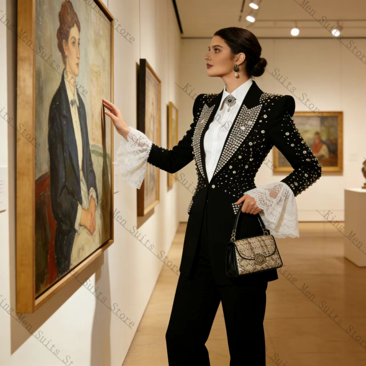 Completo da Donna Nero con Cri - Women Formal Wear Blazer Set recensione e prezzo